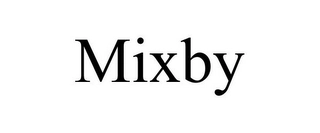 MIXBY Trademark Image
