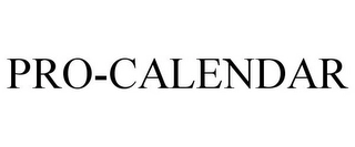 PRO-CALENDAR Trademark Image
