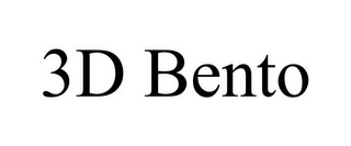 3D BENTO Trademark Image