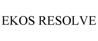 EKOS RESOLVE Trademark Image