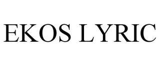 EKOS LYRIC Trademark Image