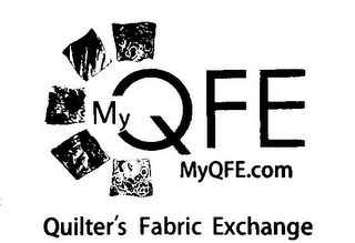 MYQFE MYQFE.COM QUILTER'S FABRIC EXCHANGE QUILTERS FABRIC EXCHANGE Trademark Image