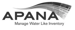 APANA MANAGE WATER LIKE INVENTORY Trademark Image