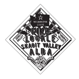 PIKE LOCALE SKAGIT VALLEY ALBA WASHINGTON STATE SKAGIT VALLEY YAKIMA VALLEY MALT HOPS THE PIKE P FAMILY OWNED SEATTLE BREWING CO Trademark Image