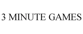 3 MINUTE GAMES Trademark Image