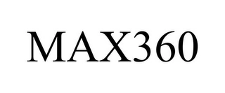 MAX360 Trademark Image