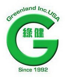 G GREENLAND INC. USA Trademark Image