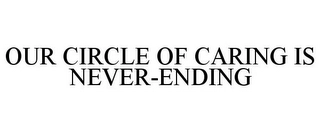 OUR CIRCLE OF CARING IS NEVER-ENDING Trademark Image