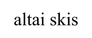 ALTAI SKIS Trademark Image