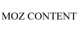 MOZ CONTENT Trademark Image
