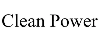 CLEAN POWER Trademark Image