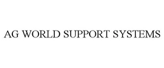 AG WORLD SUPPORT SYSTEMS Trademark Image