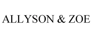 ALLYSON & ZOE Trademark Image