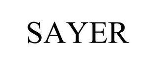 SAYER Trademark Image