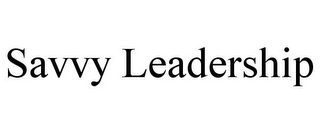 SAVVY LEADERSHIP Trademark Image
