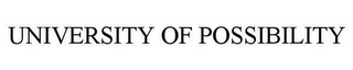 UNIVERSITY OF POSSIBILITY Trademark Image