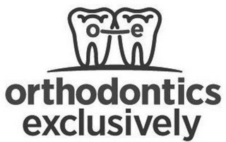 O E ORTHODONTICS EXCLUSIVELY Trademark Image