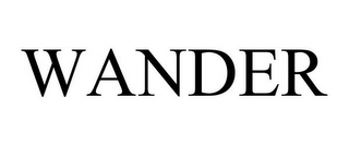 WANDER Trademark Image