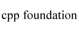 CPP FOUNDATION Trademark Image