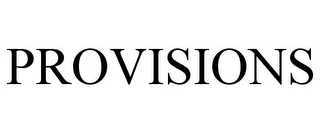 PROVISIONS Trademark Image
