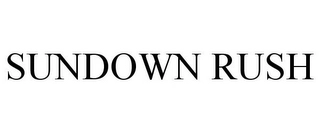 SUNDOWN RUSH Trademark Image