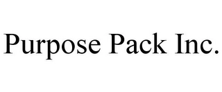 PURPOSE PACK INC. Trademark Image