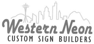 WESTERN NEON CUSTOM SIGN BUILDERS Trademark Image