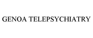 GENOA TELEPSYCHIATRY Trademark Image
