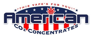 THIS VAPE'S FOR YOU! AMERICAN CO2 CONCENTRATES Trademark Image