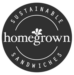 HOMEGROWN SUSTAINABLE SANDWICHES Trademark Image