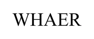 WHAER Trademark Image