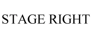 STAGE RIGHT Trademark Image