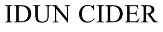 IDUN CIDER Trademark Image