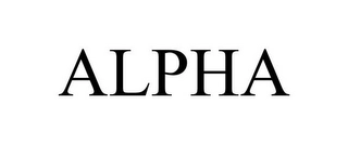 ALPHA Trademark Image