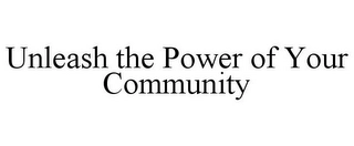 UNLEASH THE POWER OF YOUR COMMUNITY Trademark Image