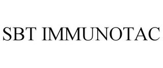 SBT IMMUNOTAC Trademark Image