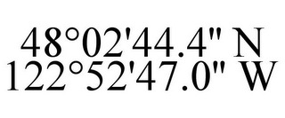 48°02'44.4'' N 122°52'47.0'' W Trademark Image