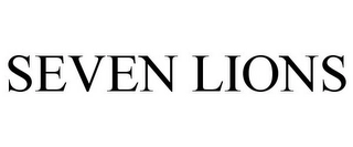 SEVEN LIONS Trademark Image