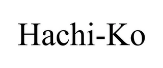 HACHI-KO Trademark Image