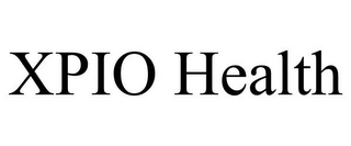 XPIO HEALTH Trademark Image