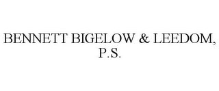 BENNETT BIGELOW & LEEDOM, P.S. Trademark Image