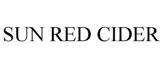 SUN RED CIDER Trademark Image