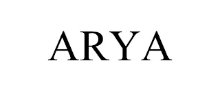 ARYA Trademark Image