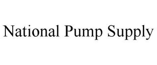 NATIONAL PUMP SUPPLY Trademark Image