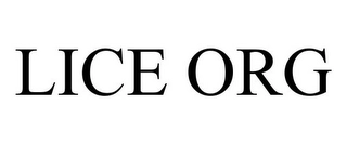 LICE ORG Trademark Image