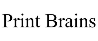 PRINT BRAINS Trademark Image