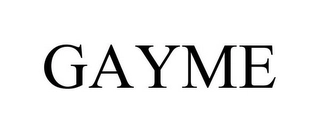 GAYME Trademark Image