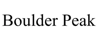BOULDER PEAK Trademark Image