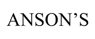 ANSON'S Trademark Image