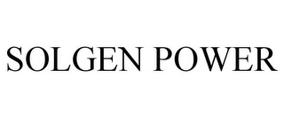 SOLGEN POWER Trademark Image
